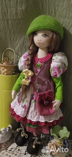 Текстильная интерьерная Кукла ручной работы