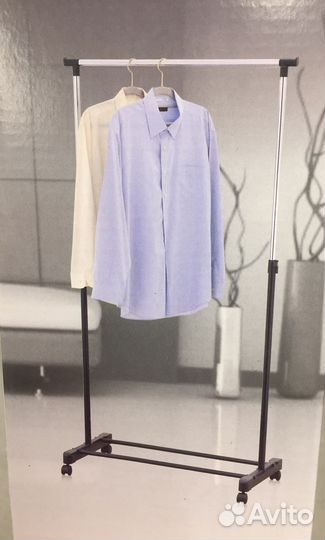 Вешалка напольная телескопическая на колесах