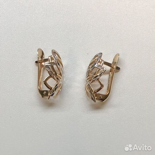 Золотые серьги 585 пробы