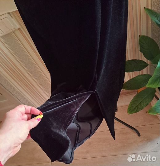 Вечернее платье в пол,бархат-велюр