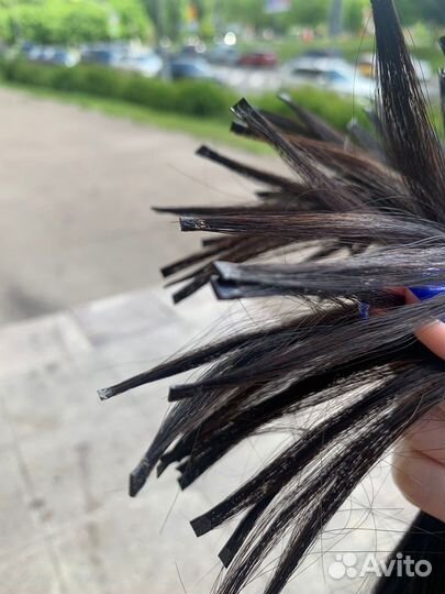 Наращивание волос на дому