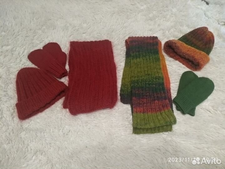 Шапка, снуд, варежки