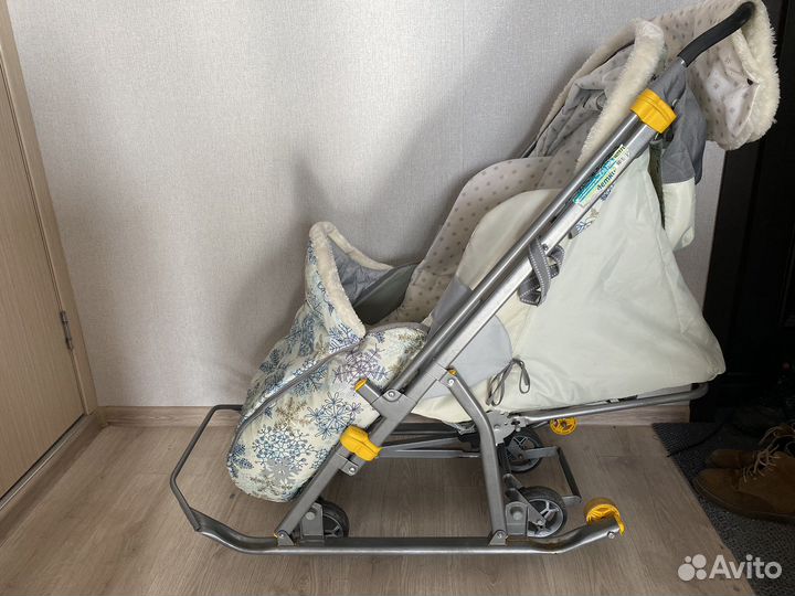 Детские санки коляска