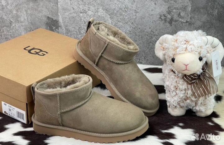 Угги Ugg Classic Ultra Mini Khaki