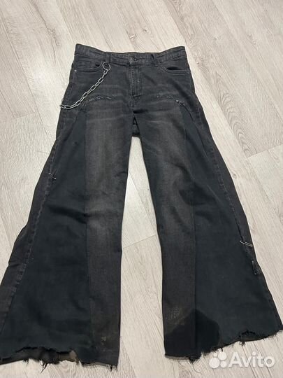 Джинсы клеш мужские