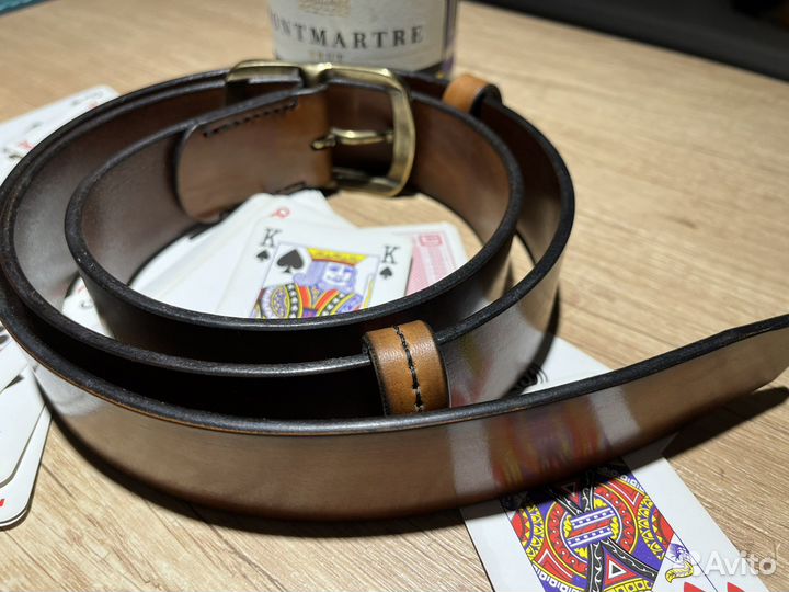 Мужской кожаный ремень(пример)