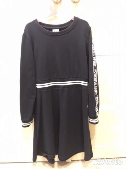 Школьное платье синее