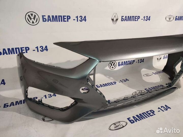 Бампер передний hyundai solaris 2 серый