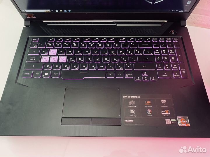 Игровой ноутбук Asus Tuf A17/Ryzen5-4600/GTX1650Ti