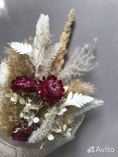 Мини-букет из сухоцветов