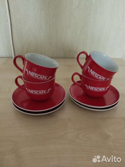 Кофейный набор на 4 персоны, 8 предметов, новый