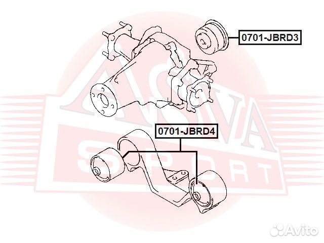 Сайлентблок заднего дифференциала suzuki grand vitara/escudo JB416/JB420/JB627 2