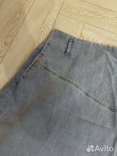 Джинсовая юбка длинная