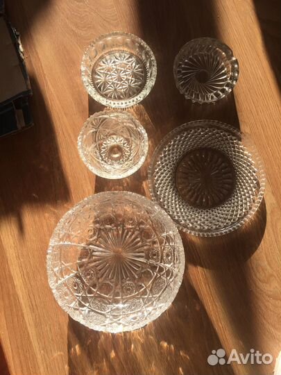 Вазы хрустальные