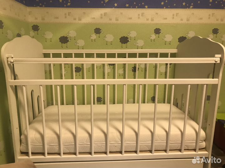 Детская кроватка Островок уюта. Бабочки»