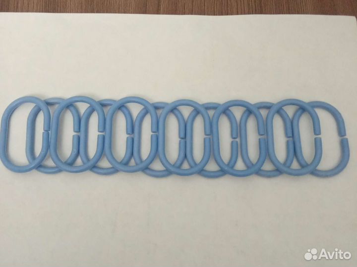 Кольца для шторки в ванную набор 12шт