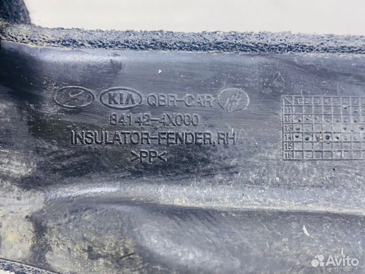 Пыльник крыла правый Kia Rio 3 хетчбэк G4FC 1.6
