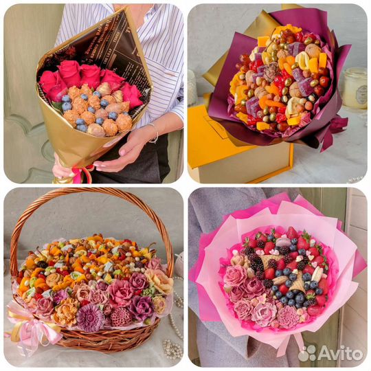 Оригинальные подарки. Съедобные букеты