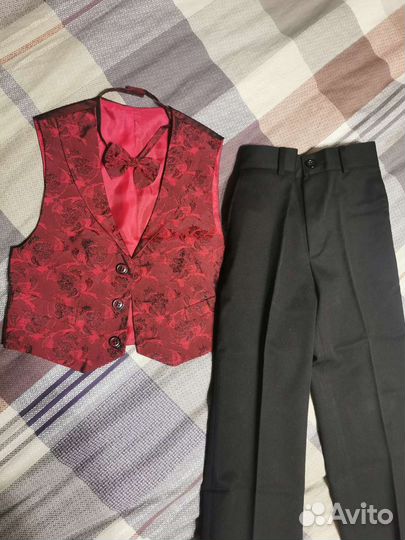 Жилетка с брюками праздничная Р. 110