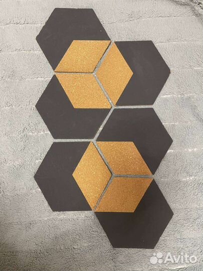 Пробковая доска соты