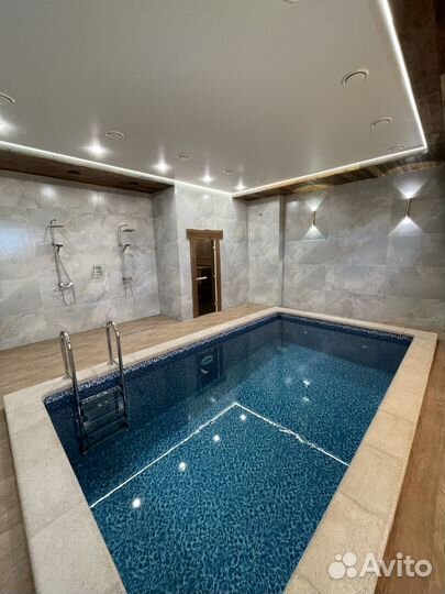 Баня сауна с бассейном