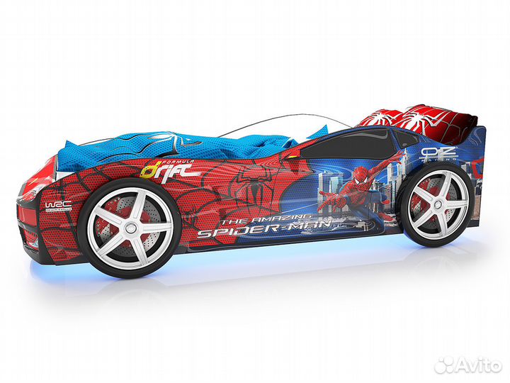 Детская кровать машина