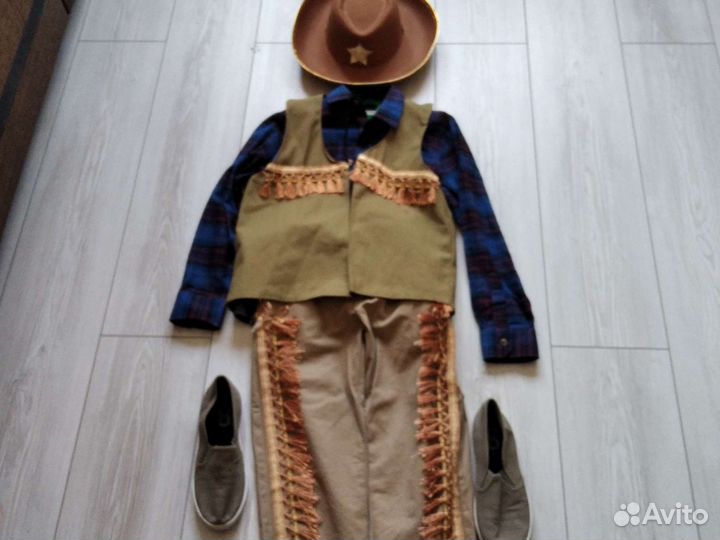 Костюм, Ковбоя одевали один раз. на рост 140-146