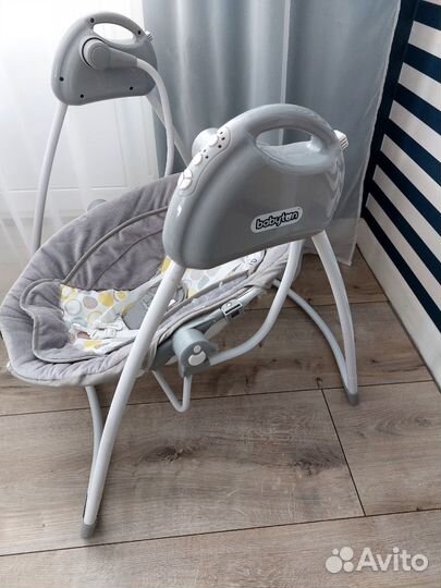 Детские электронные качели Babyton 2 в 1