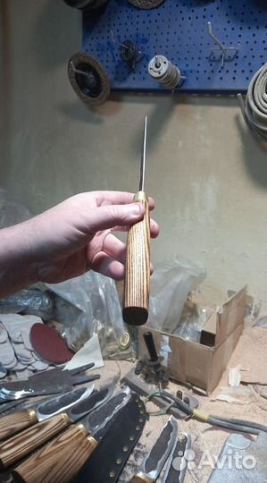 Нож охотничий, заточка в бритву