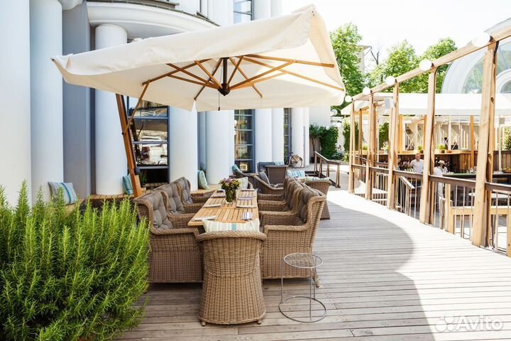 Ветроустойчивые зонты для кафе и ресторанов