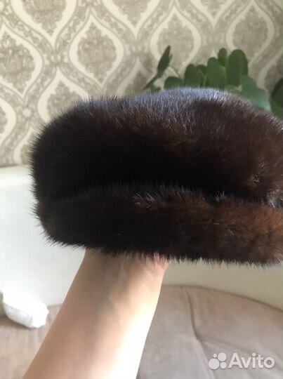 Норковая шапка мужская
