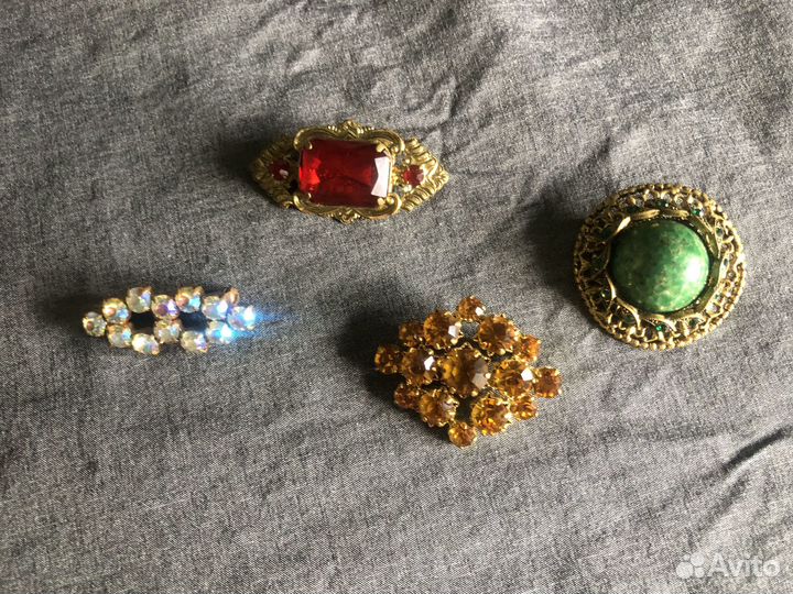 Брошь винтаж Чехия