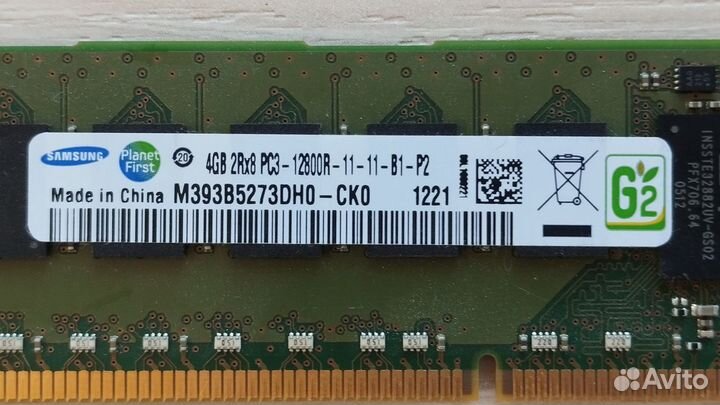 Серверная оперативная память Samsung 4GB DDR3 ECC