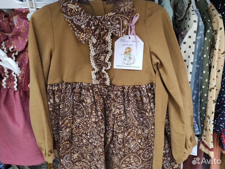 Платья детские из натуральных тканей