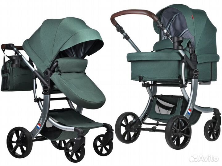 Коляска трансформер Aimile Original New Gold (зелё