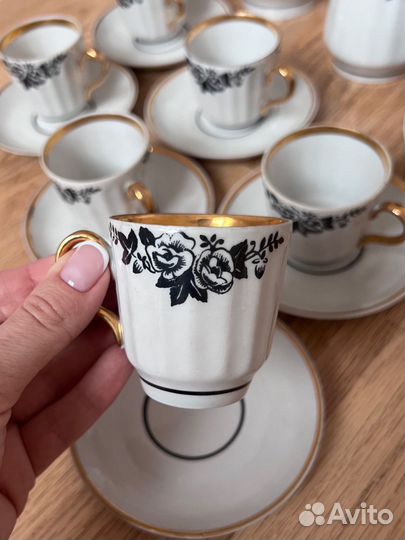 Кофейный сервиз Барановка СССР на 6 перс