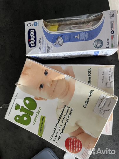 Бутылочка chicco, чепчики Наша мама