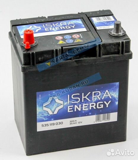 Автомобильный аккумулятор iskra energy 35 Ah