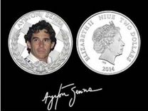 Монета A.Senna серебро