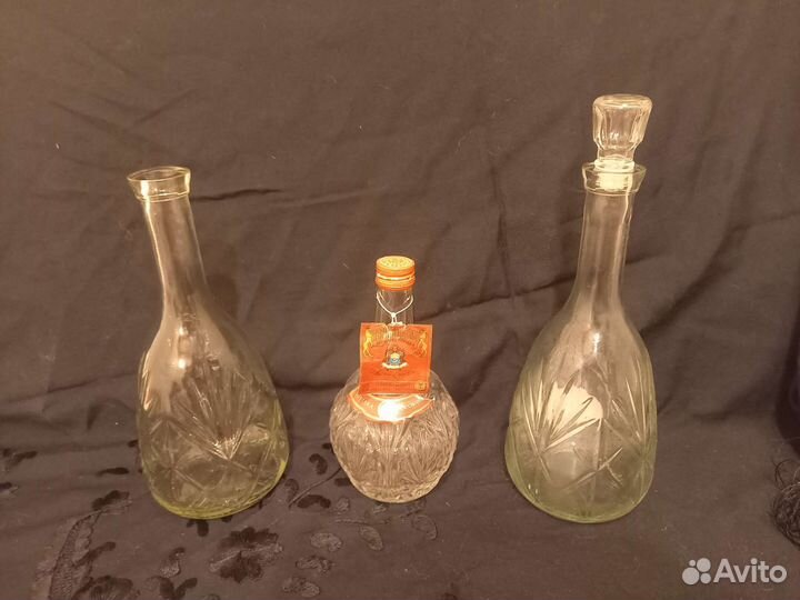 Хрустальная бутылка СССР, коллекционная