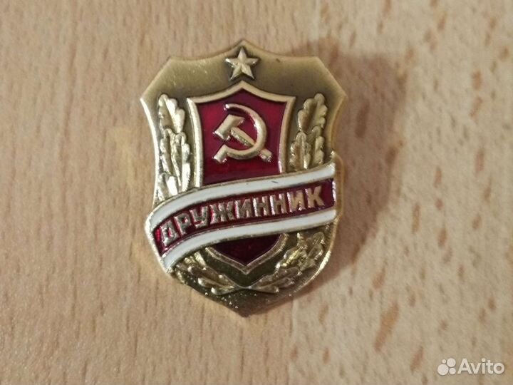 Значок дружинник