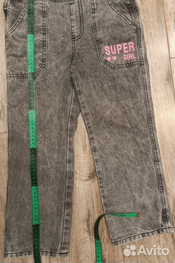 Джинсовый комбинезон для девочки 122