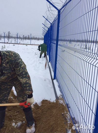 Забор сетка 3д