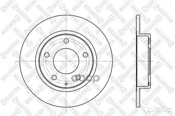 Диск торм. зад. mazda 626 mx-6 xedos 6 1 Stellox
