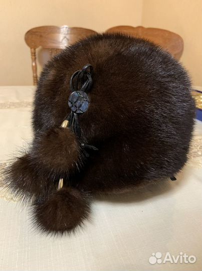 Шапка норковая женская