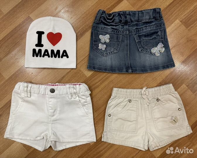 Джинсовые вещи, на девочку, р.92