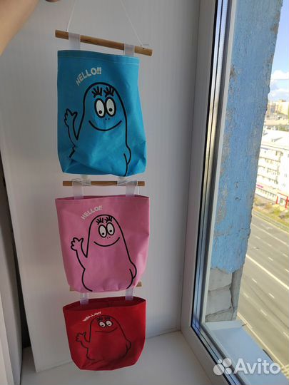 Кармашки настенные для хранения детских вещей