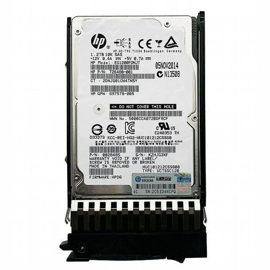 [693719-001] Жесткий Диск Hp 1.2tb Sas 2,5 693719-001