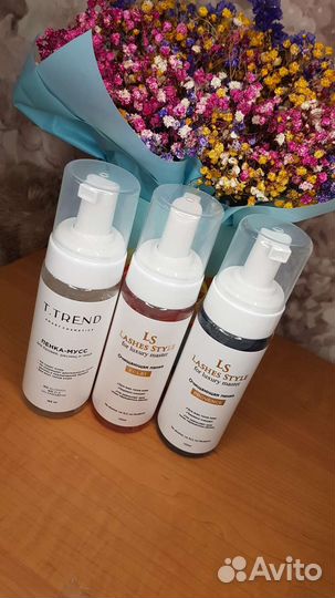 Очищающая пенка для бровей и ресниц