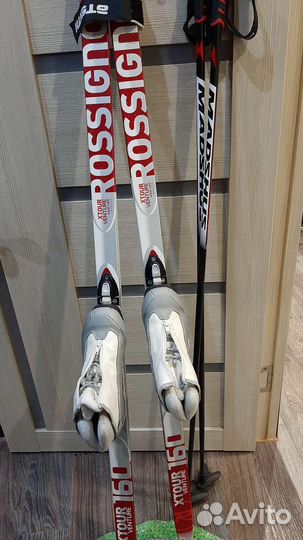 Лыжные палки, лыжи,ботинки